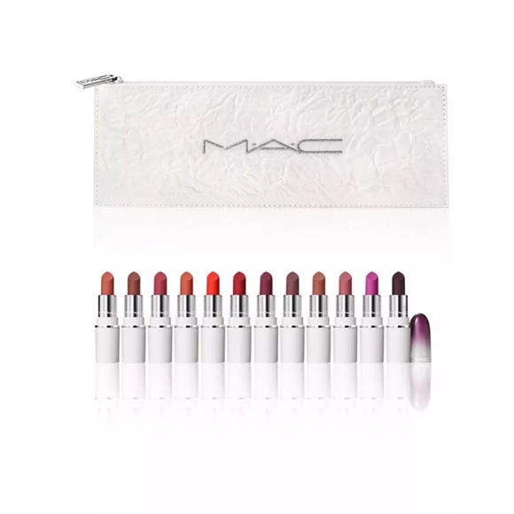 MAC Lips By The Dozen Mini Powder Kiss 💋💄💄💄🎁Lipstick set - Picture 4 of 9